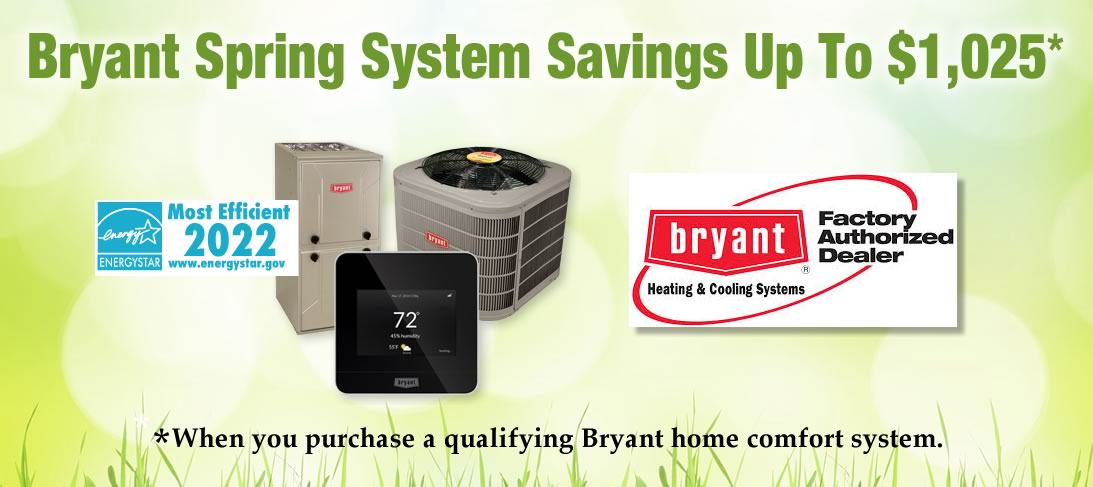 Bryant Heating & Air Conditioning Spring 2022 O Financing Offer Over 36 Months